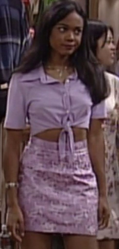 Fashion woman teen 90s mono monochromatic skirt mini outfit outfits