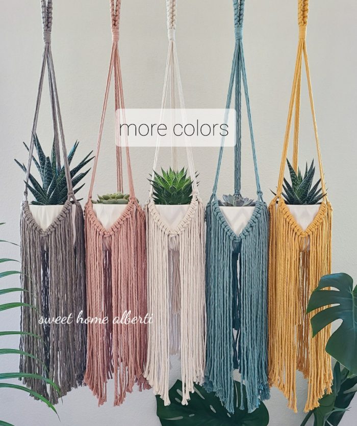 Plant hangers with Long Fringe by Sweet Home Alberti