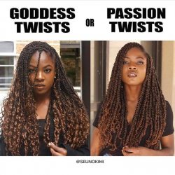 Goddess twists passion twists trança tranças boxbraids penteado penteados