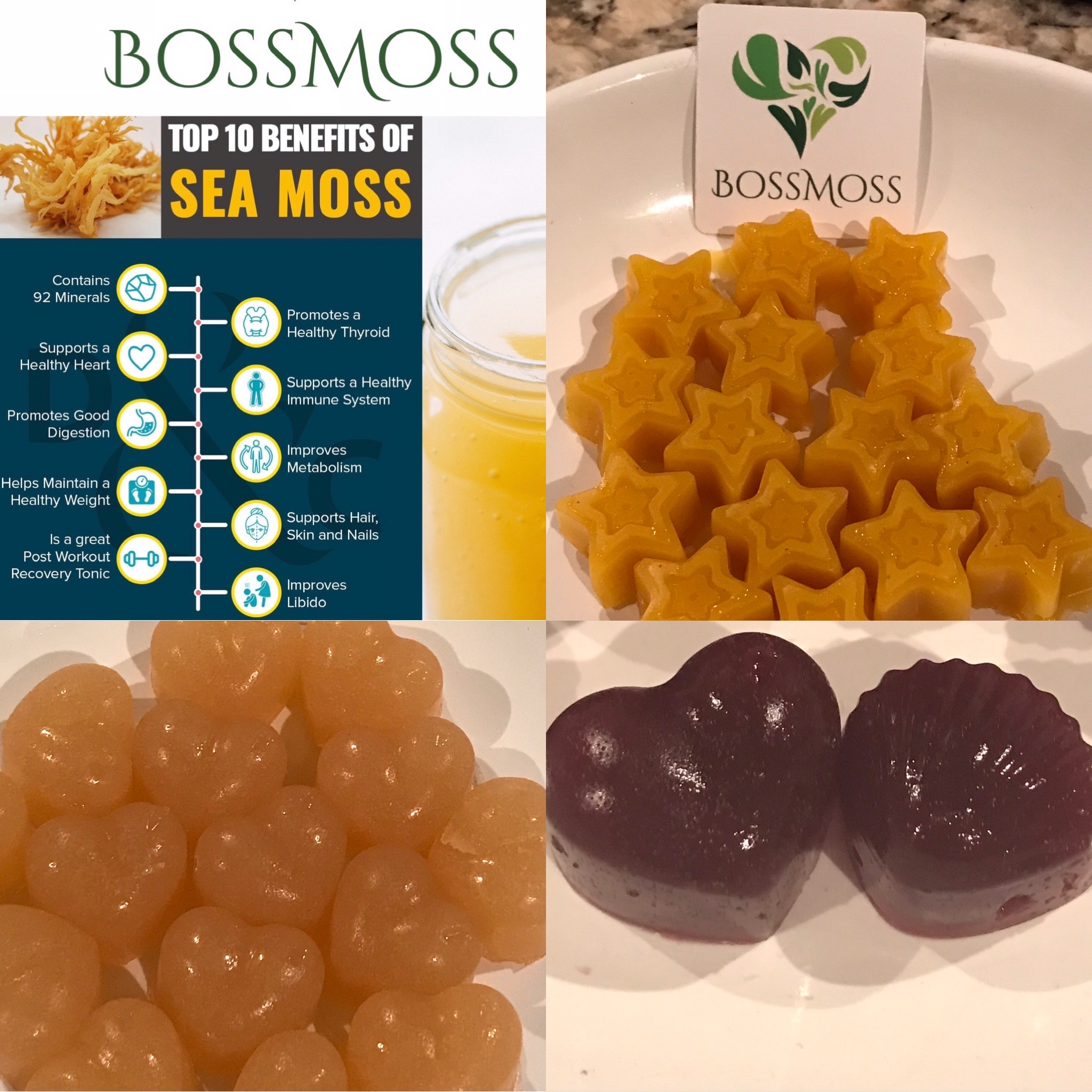 BossMoss sea moss gummies Sea moss gels - Melaninterest