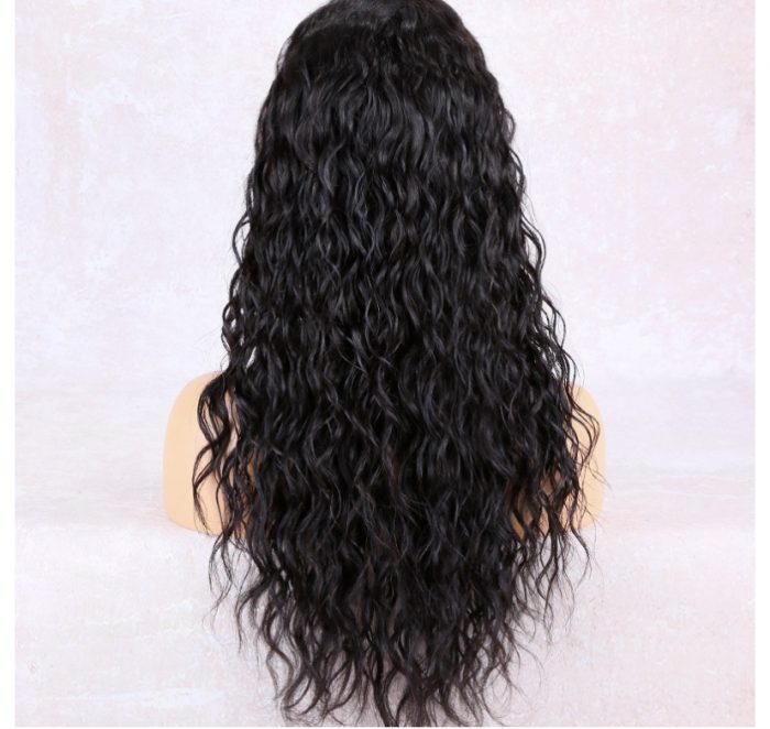 Invisible HD Transparent Single Knots Virgin Hair Natural Wave Lace Front Wig