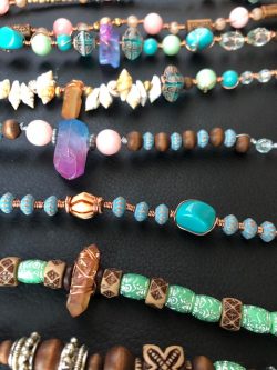 Crystal healing bracelets… IG @Mela.n.vibesartistry