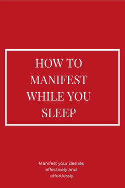 Do this Before You Sleep to Manifest Anything