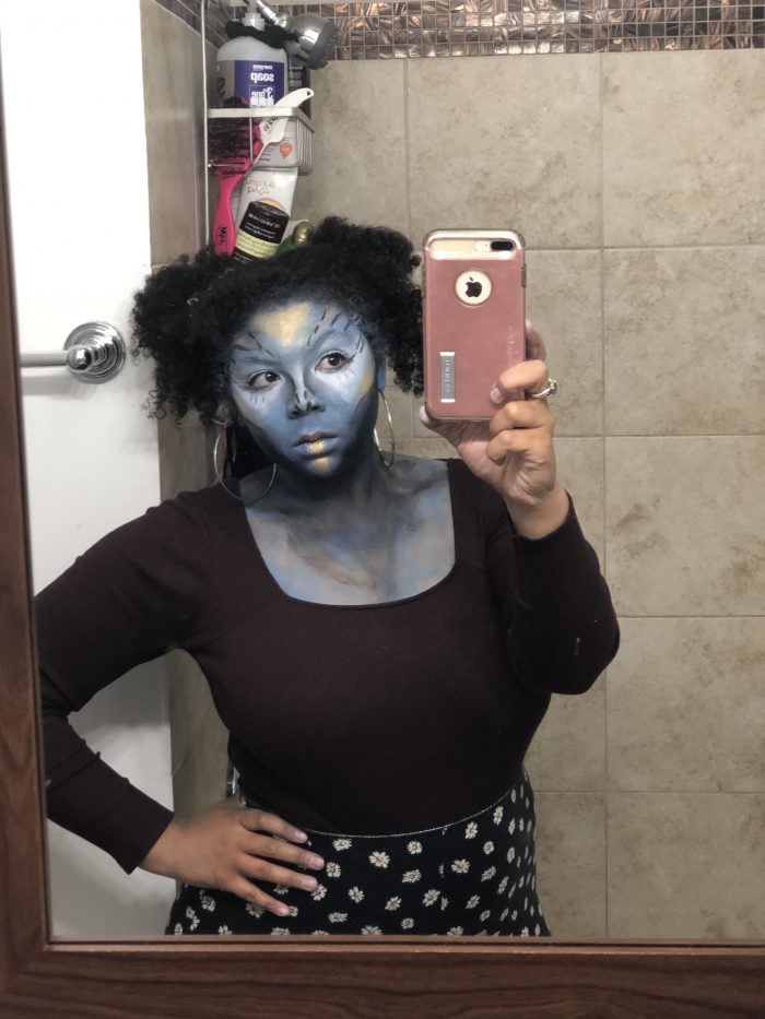 Alien Space Babe Makeup