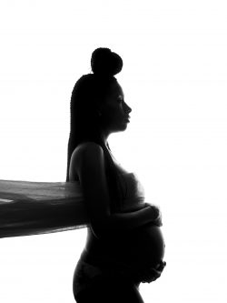 Maternity black and white