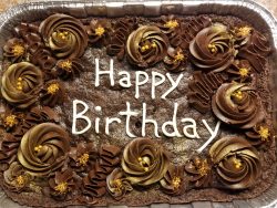 Birthday Brownies Cake Deco