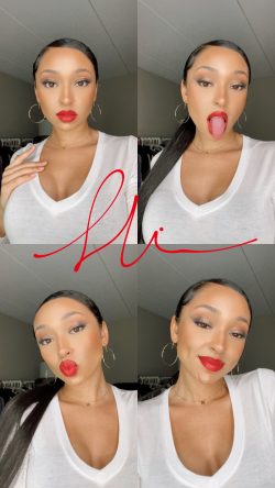 Red Fenty Kisses. IG: @marissacllaire