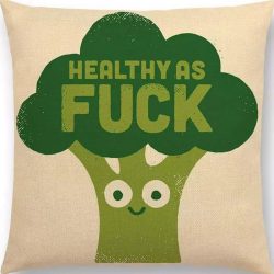Healthy AF Throw Pillow Cover