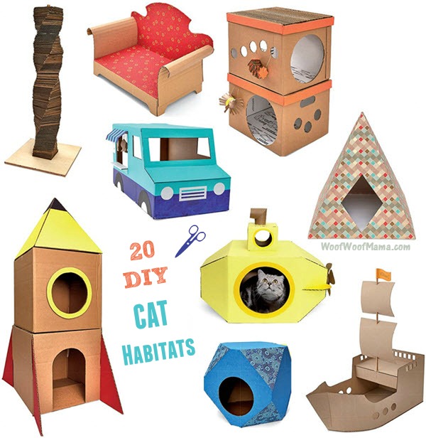 DIY Cat Castles: 20 Cardboard Habitats You Can Build Yourself