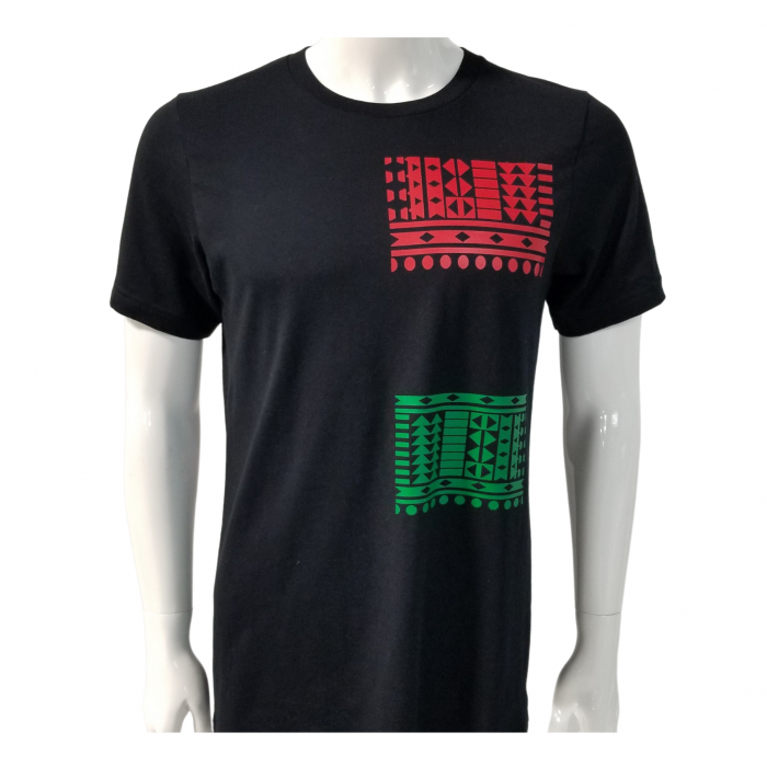 Black Tshirt | African Print Shirt | Afrocentric clothing | Black Owned Clothing Brand | Black O ...