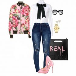 Floral and denim