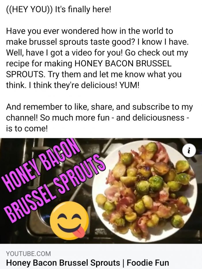 Honey Bacon Brussel Sprouts