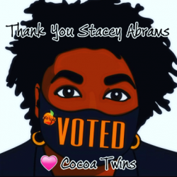Thank you Stacey Abrams ❤️ Cocoa Twins