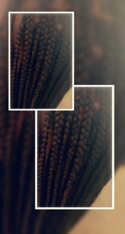 Medium knotless box braids