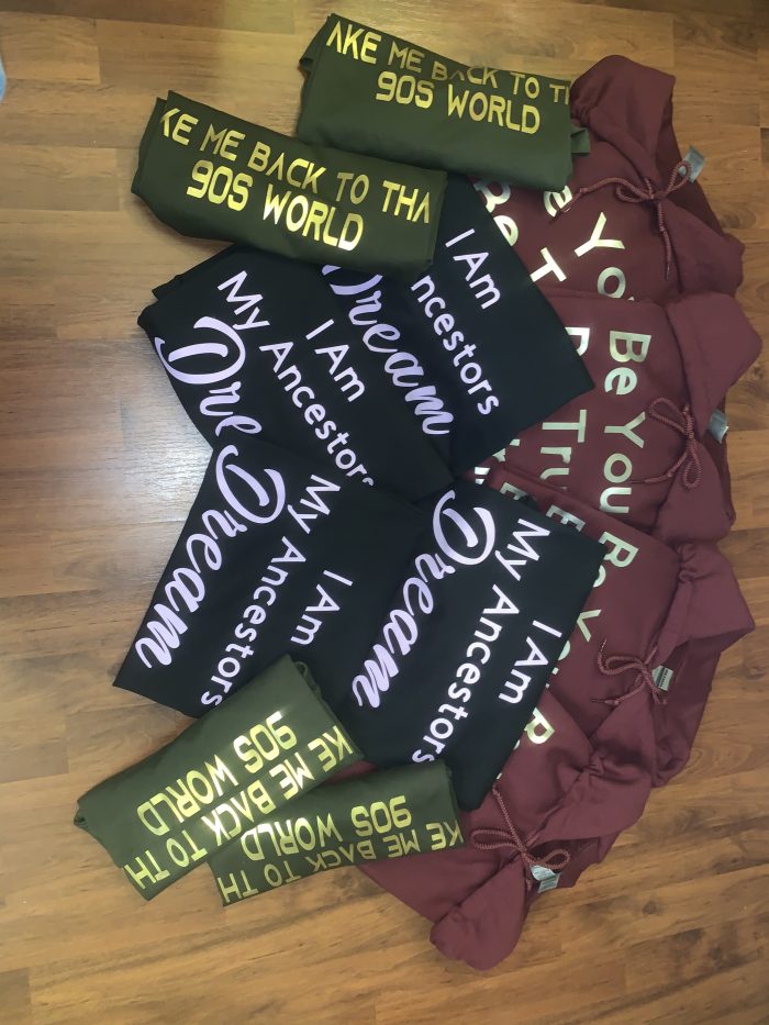 Affirmation shirts and hoodie