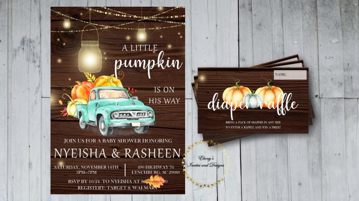 A Little Pumpkin Is On The Way | Baby Shower Invite