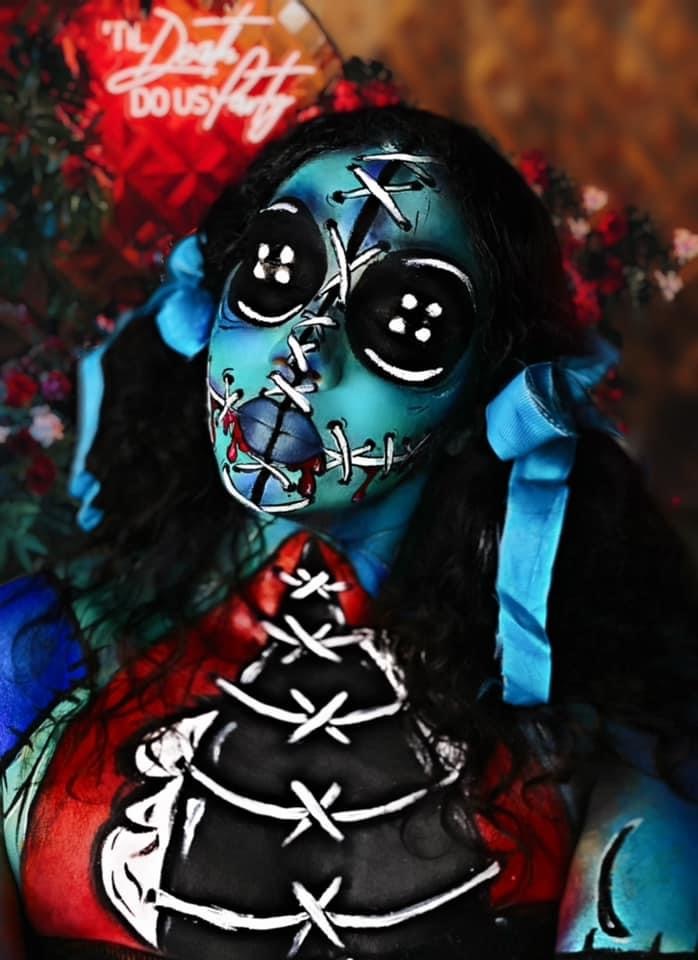makeup, art 🎨 voodoo doll