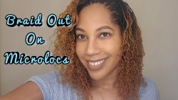 Braidout On Microlocs | How To Get Curly Locs | Super Easy Style For Starter Locs