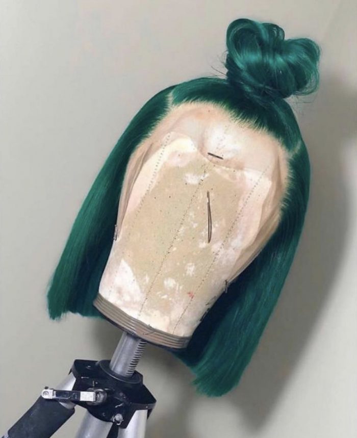 Emerald Colored Frontal Lace Wig
