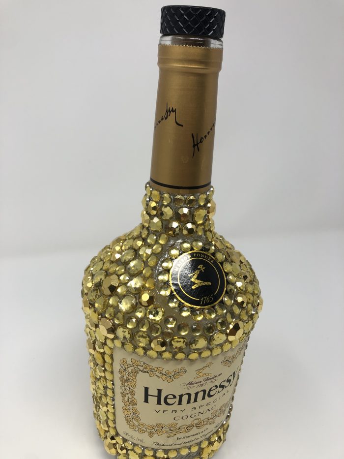 Decorated Hennessy Bottle