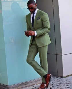 Green suit