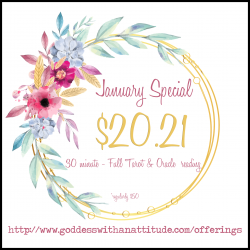 Tarot/Oracle card reading January special for 2021