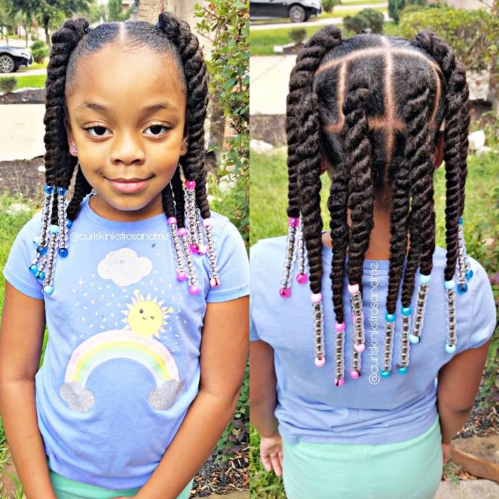 Natural hair kid styles by Curls Kinks Fros and me. CKFM Naturals products used www.curlskinksfr ...