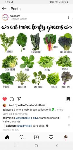 Eat more leafy greens