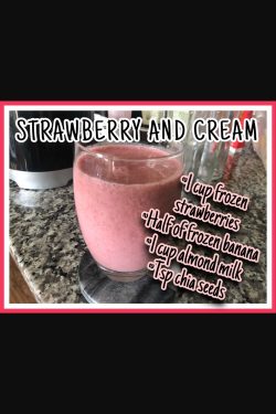 Best Smoothies for Weight Loss Strawberry and Cream