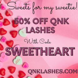 QNK Lashes Valentines Day Sale 50% OFF with code SWEETHEART