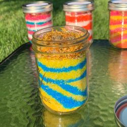 Epsom salt and herb jar (calendula)