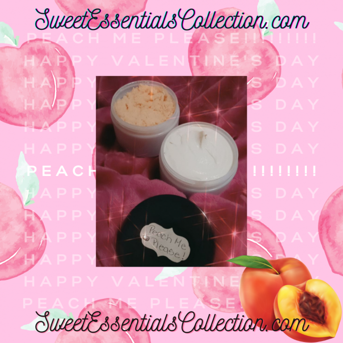 “Peach Me Please” All Natural Body Butter & Body Scrub Combo!! Brought to you by ...