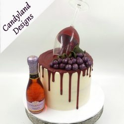 Wine Drip Cake
