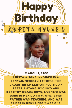 Happy Birthday Lupita Nyong’o!
