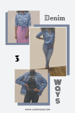 3 ways to wear denim