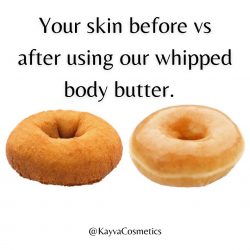 Before vs after using our body butter