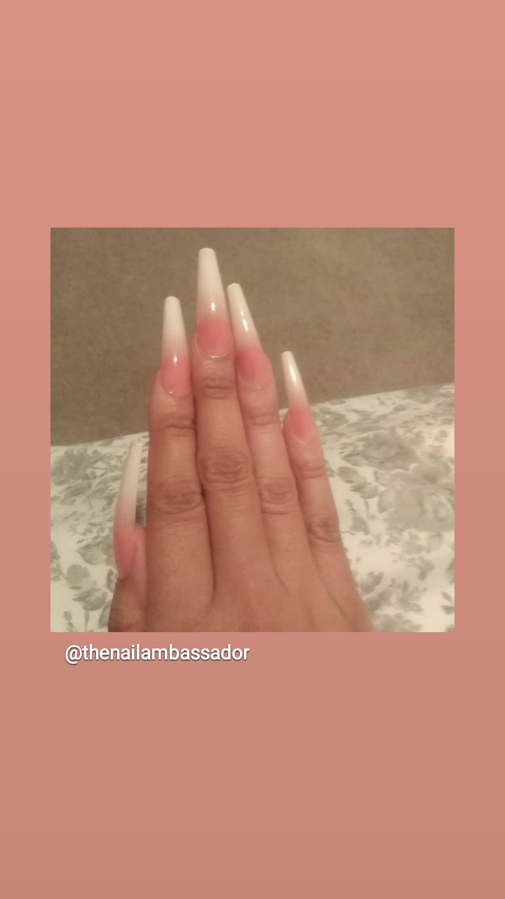 XXL OMBRÉ FULL COVERAGE GEL NAILS.