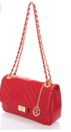 Markese Quilted Leather shoulder/cross body Bag, Red