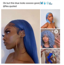 blue hair????