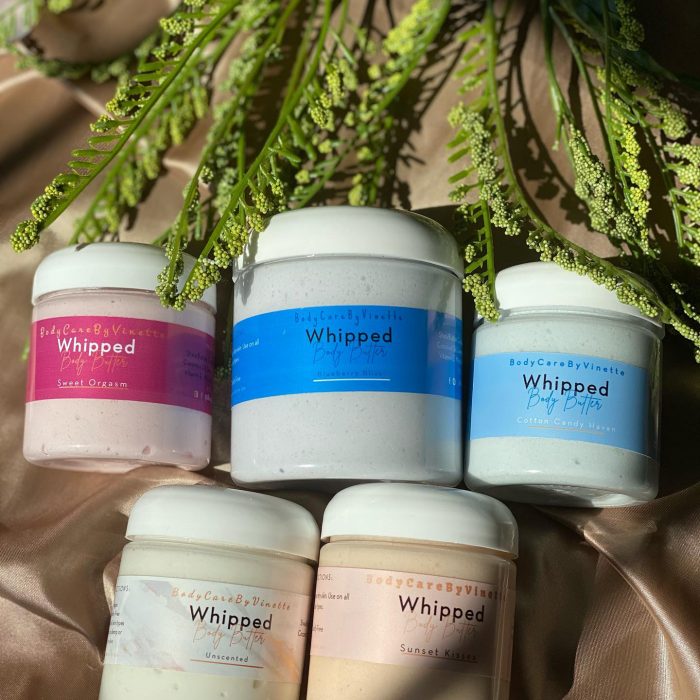 Whipped body butters