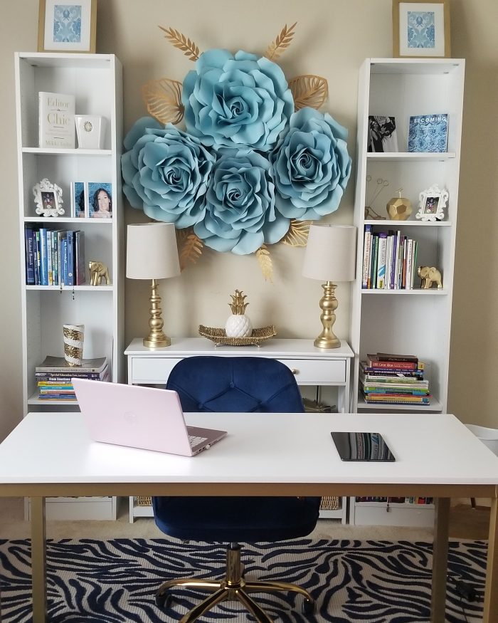 Flower Wall Home Office Decor