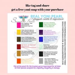 RealYoniPearls color chart