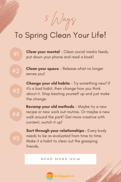5 Easy ways to Spring Clean your Life