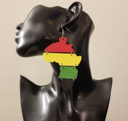 Motherland | Afrocentric earrings | Shape of Africa | Afrocentric accessories | Jewelry | $5 Sale