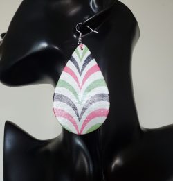 Tear Drop | Colorful earrings | Zig zag | Funky earrings | Unique earrings | $5 Sale