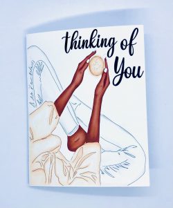 Thinking Of You Card, Encouragement Card, Affirmation Card, black Women cards, Card For Black Wo ...