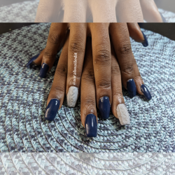 My sister’s very first nail set, done by me.