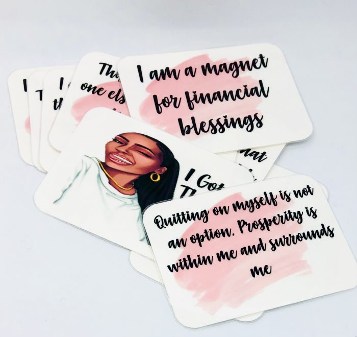Positive affirmation cards for black women