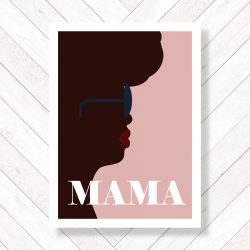 Retro Style Mama Art Print