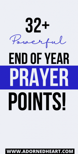 End of Year Prayer Points
